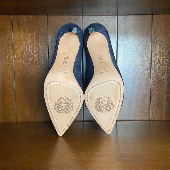 New Vince Camuto Stiletto Pump in Denim Size 10M Blue - Picture 6 of 8